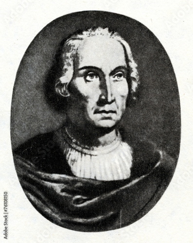 Obraz na płótnie Christopher Columbus, Italian explorer and navigator w salonie