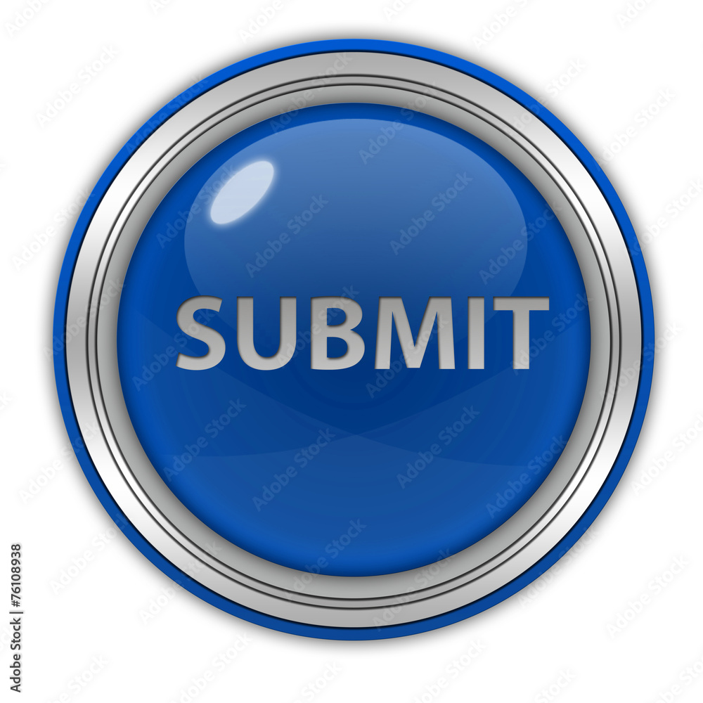 Submit circular icon on white background Submit circular icon on white background