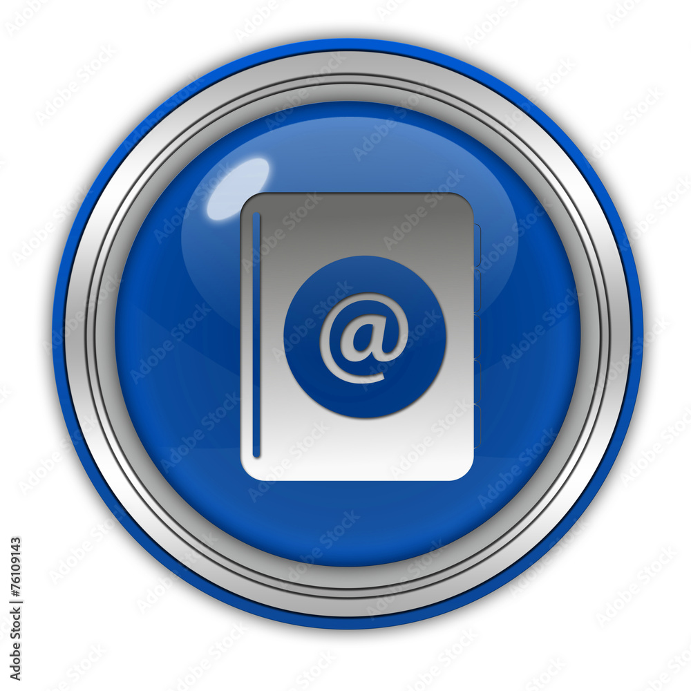 Email circular icon on white background Email circular icon on white background