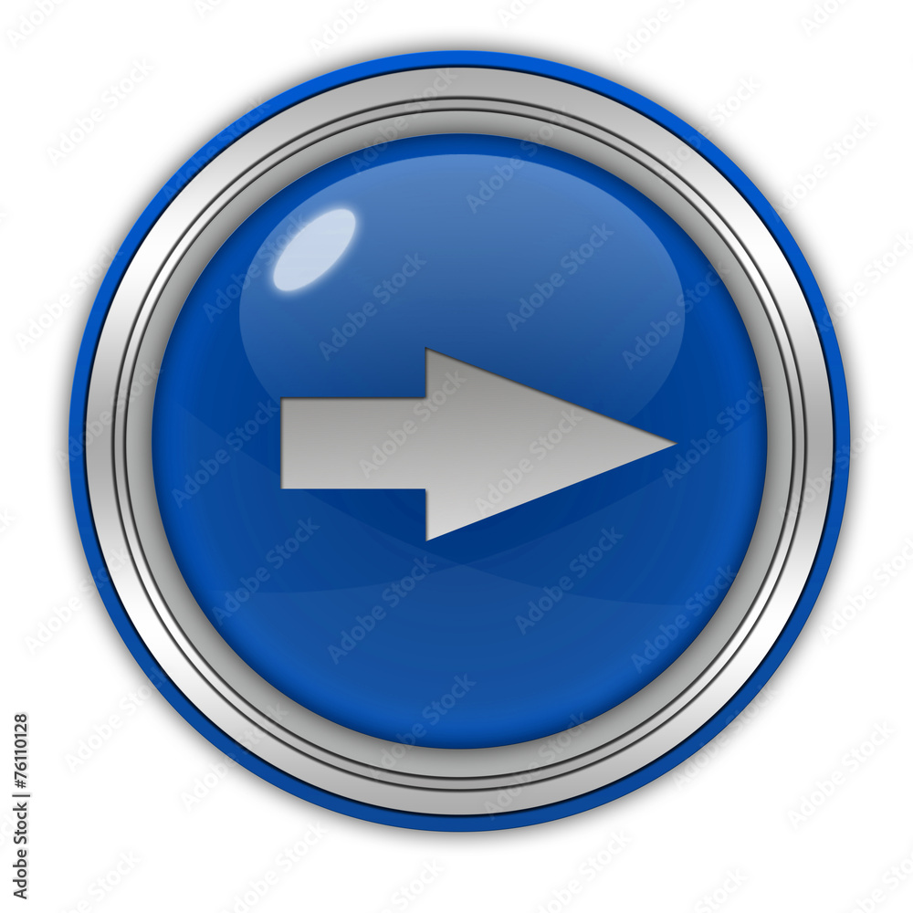 Right Arrow circular icon on white background Right Arrow circular icon on white background