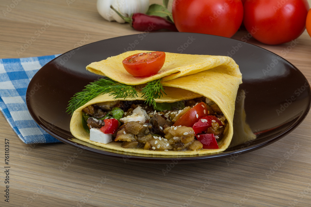 Aubergine pita Aubergine pita