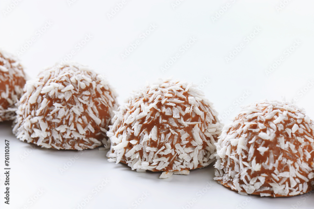 Chocolate coconut truffles