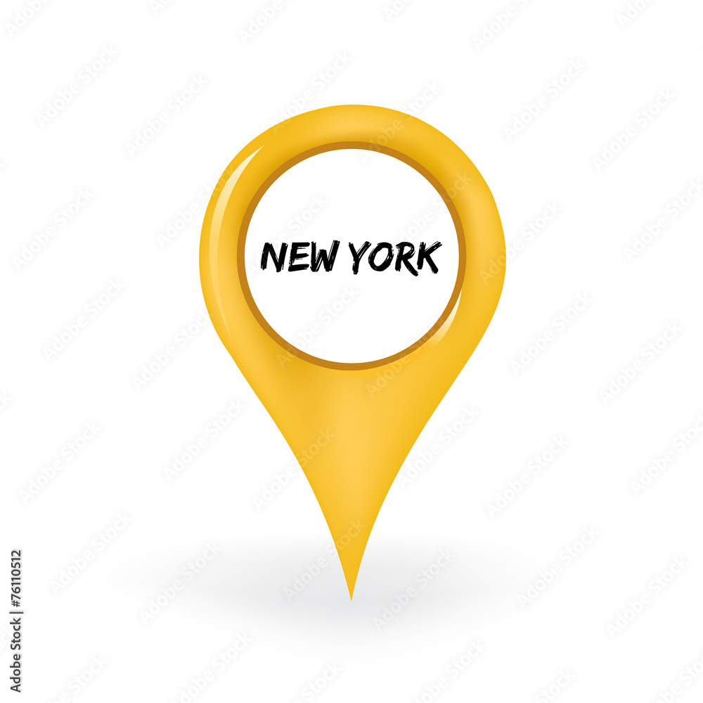 Naklejka premium Location New York