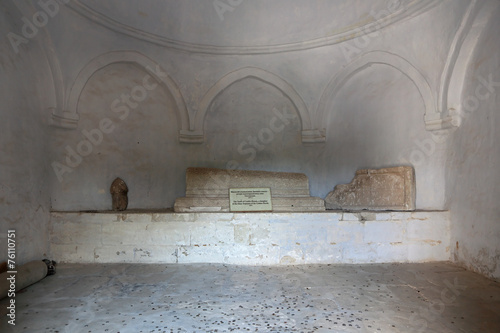 Mausoleum of Dzhanike-Khanym, city-fortress Chufut-Kale, Crimea photo