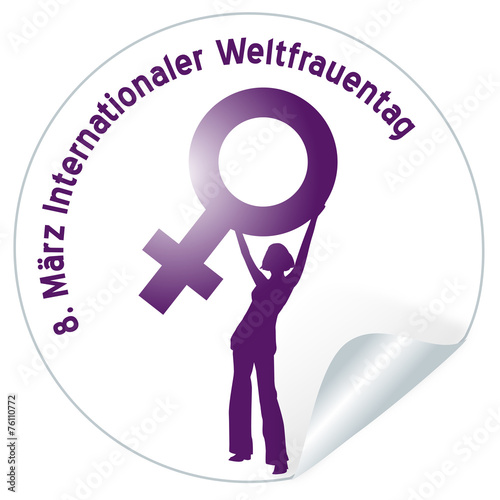 Button Internationaler Weltfrauentag