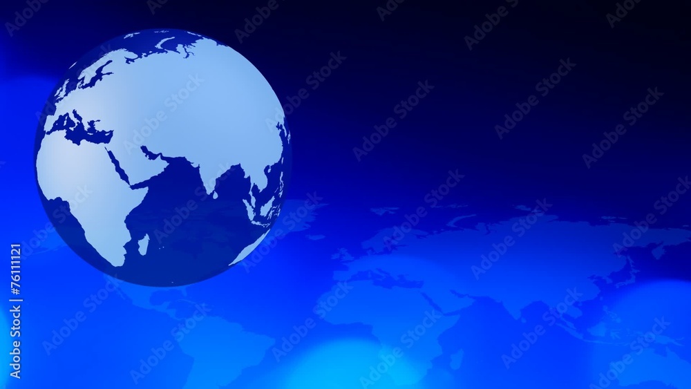 Rotating earth social media blue background Rotating earth social media blue background
