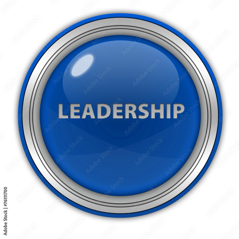 Leadership circular icon on white background Leadership circular icon on white background