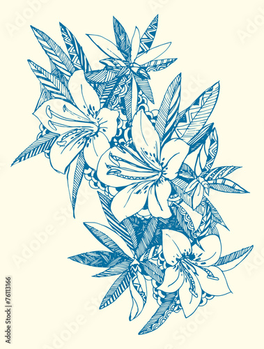 Blue flowers