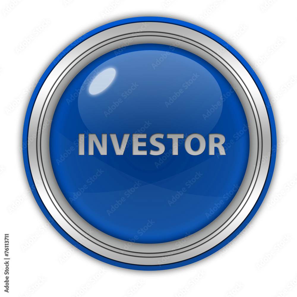 Investor circular icon on white background Investor circular icon on white background