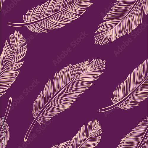Seamless Feathers Pattern