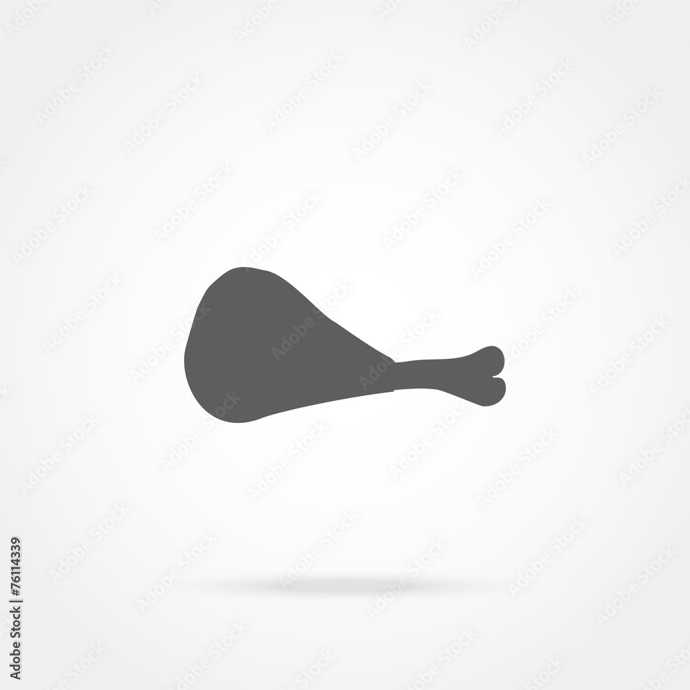 chicken leg icon chicken leg icon