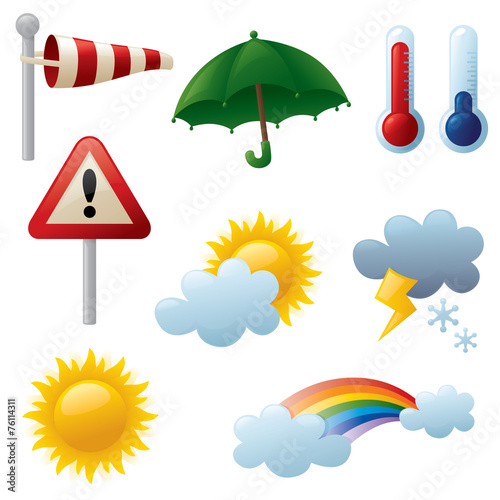 Weather related icons.