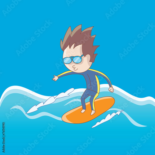 Man surfing on a surfboard