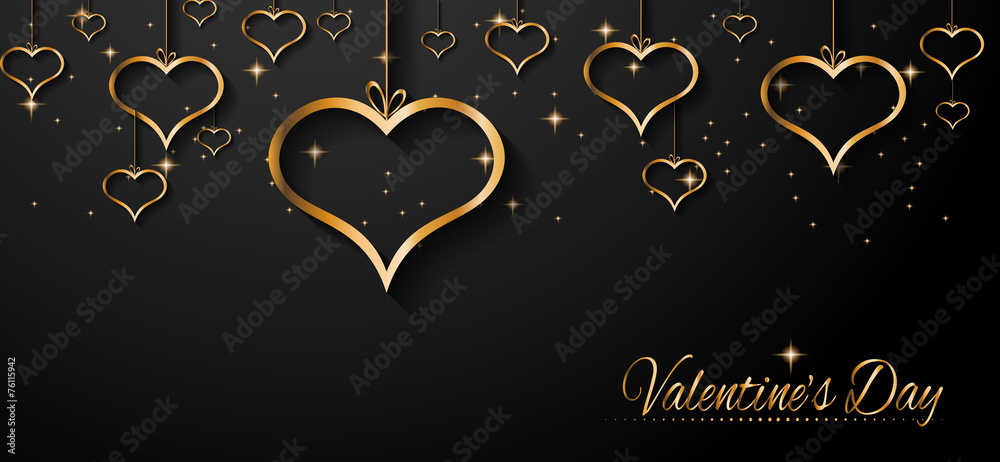 San Valentines Day background for dinner invitations - obrazy, fototapety, plakaty 