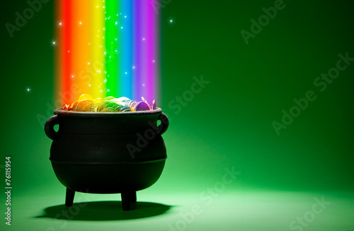Tela Pot of Gold: Leprechaun Treasure with Rainbow and Magic