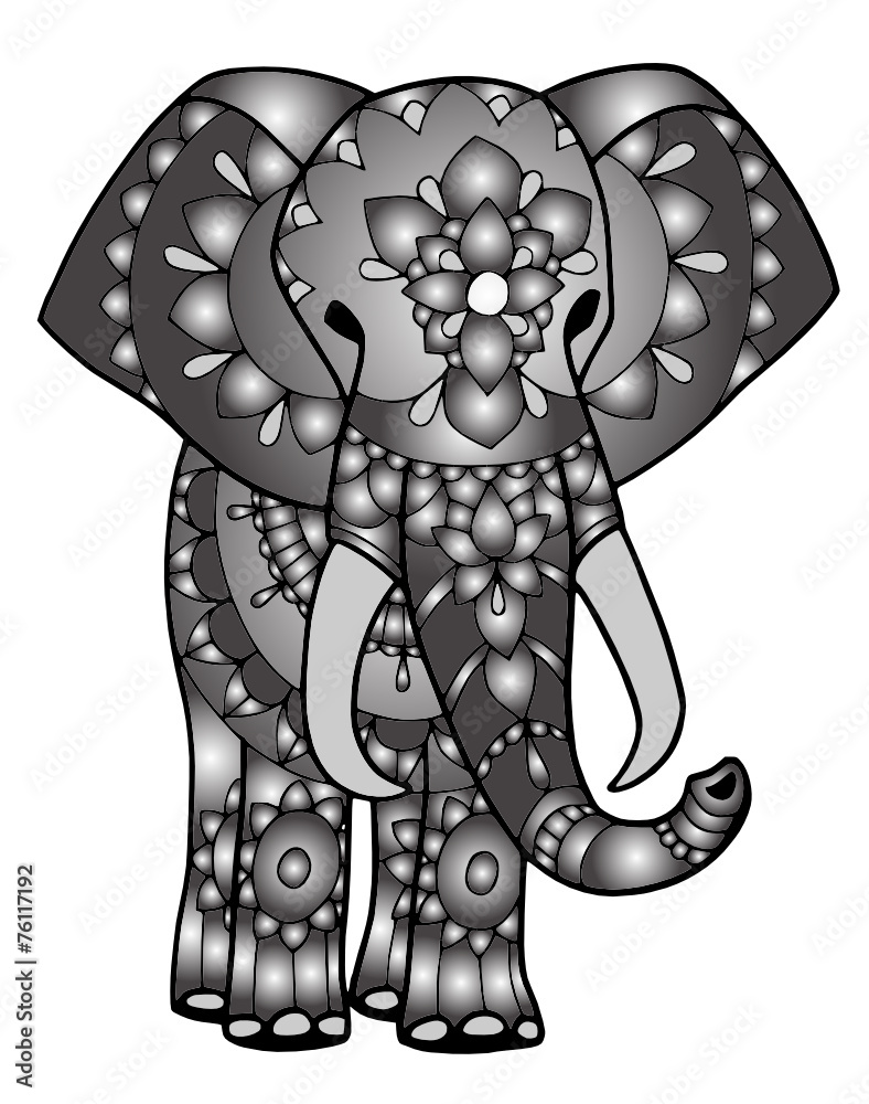 Polynesian Elephant | huebucket's Artist Shop | Elephant tattoos, Elephant  print art, Elephant art