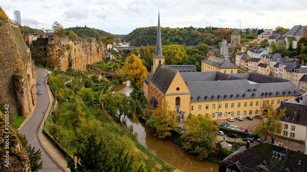 Luxemburg Corniche StockFoto Adobe Stock