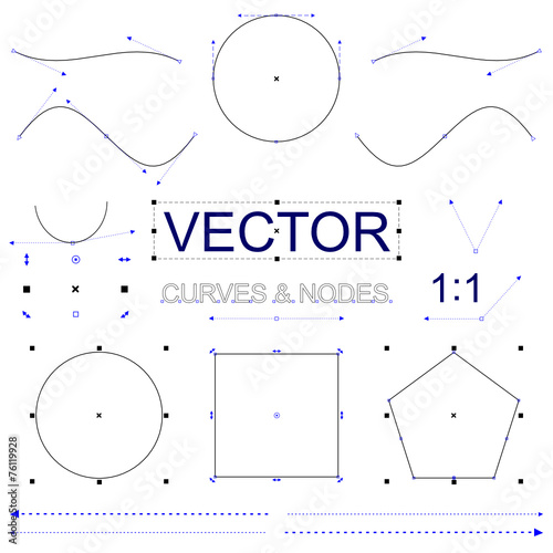 Vector Curves and Nodes Interface Elements