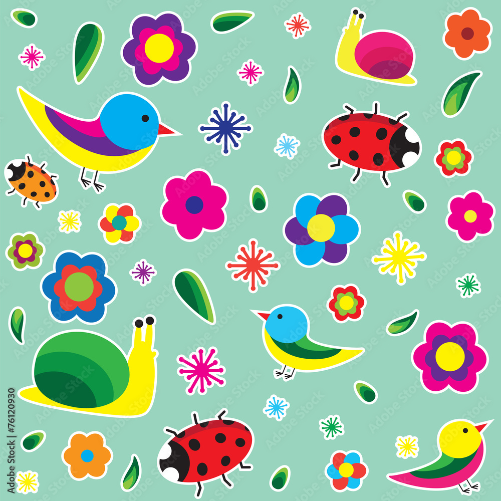 Obraz premium Spring_draw_tecture