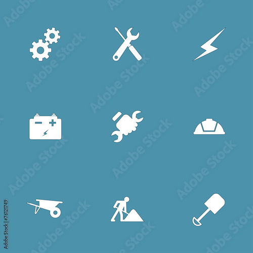 Construction Tools Vector Icon Design Set