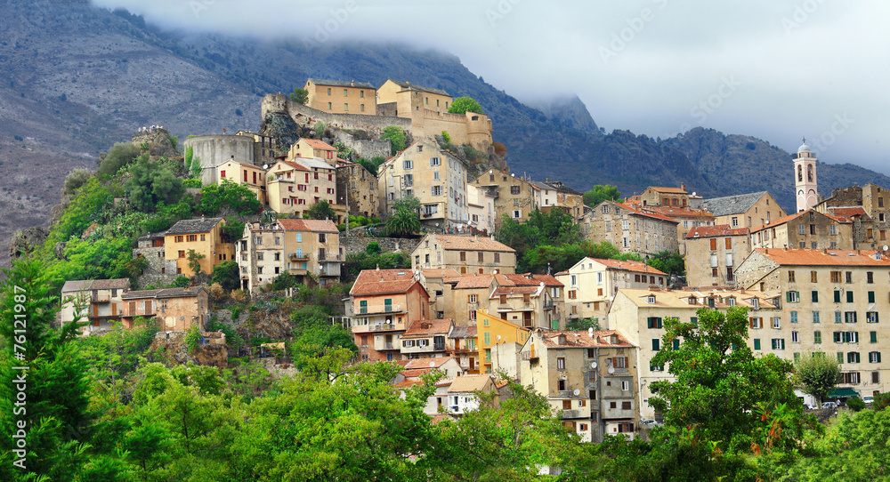Corte - beautiful medieval town in  Corsica