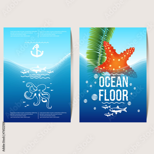 ocean floor (flyer, poster, banner)