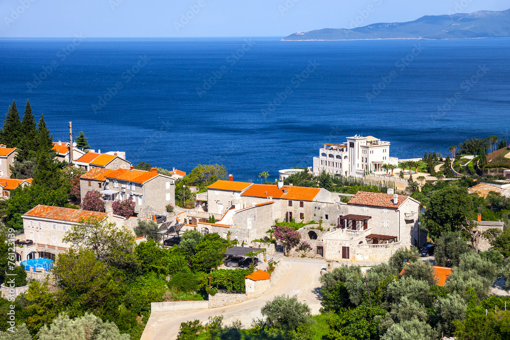Budvanska Riviera located on the Adriatic sea, Montenegro.