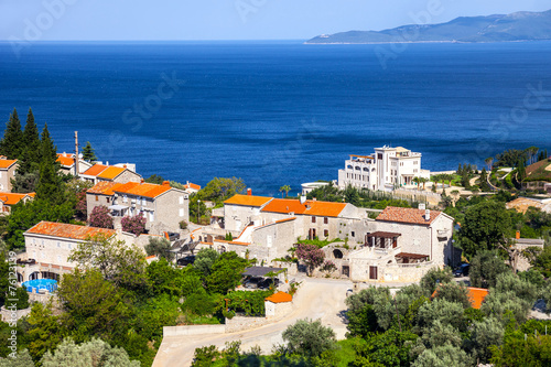 Budvanska Riviera located on the Adriatic sea  Montenegro.