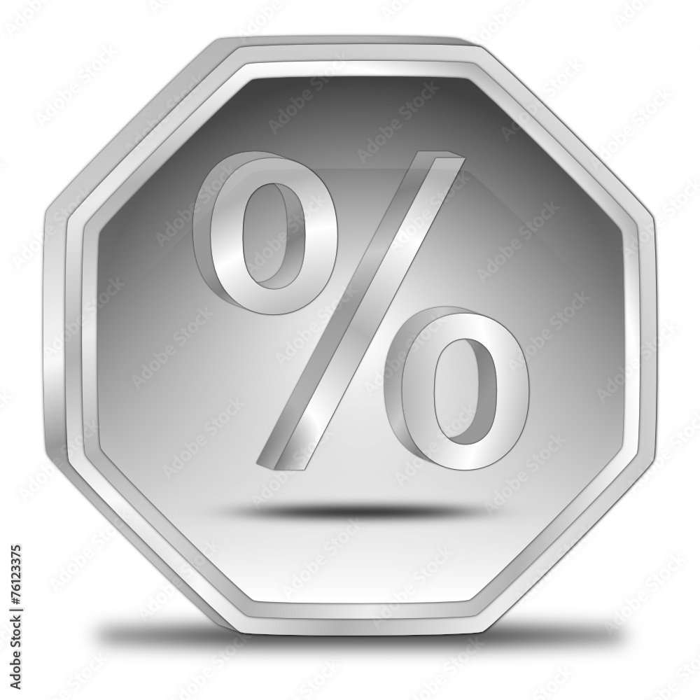 Button mit Prozent Symbol Button mit Prozent Symbol