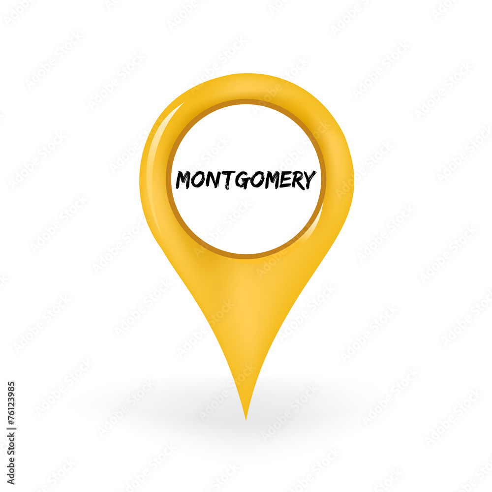 Naklejka premium Location Montgomery
