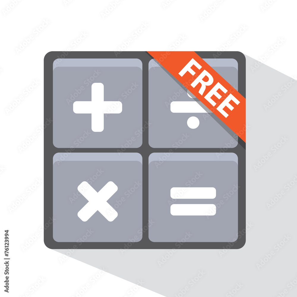 Fototapeta premium User interface calculator icon