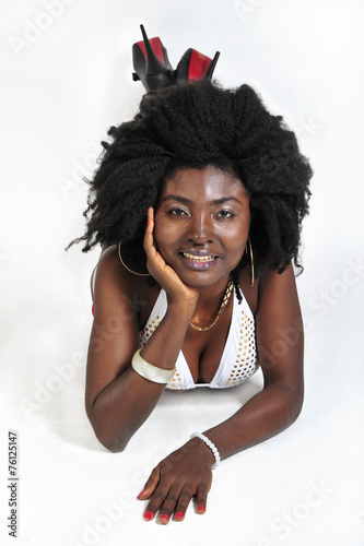 giovane sexy modella africana