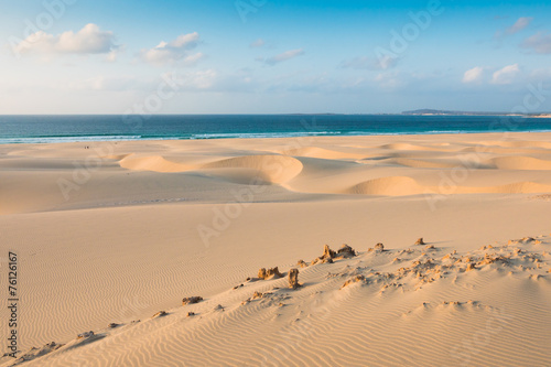  Sand dunes in Chaves beach Praia de Chaves in Boavista Cape Ve
