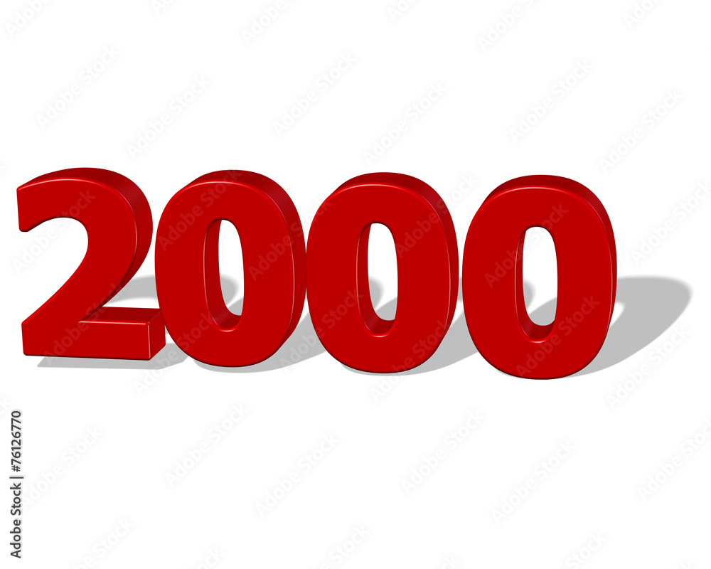 kırmızı renkli gölgeli 2000 sayısı kırmızı renkli gölgeli 2000 sayısı