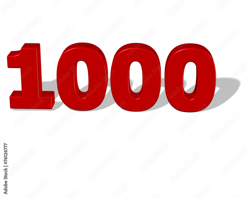 kırmızı renkli gölgeli 1000 sayısı kırmızı renkli gölgeli 1000 sayısı