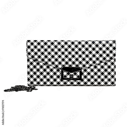 clutch. isolated over white