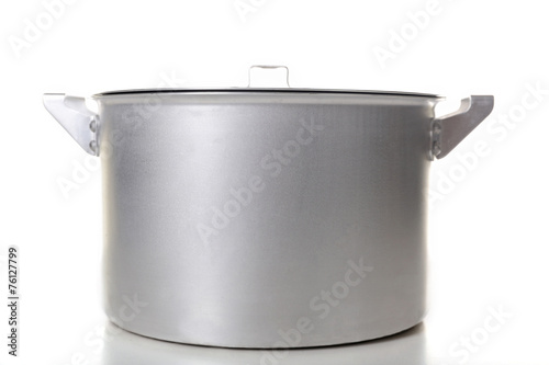 Saucepan isolated on white background photo