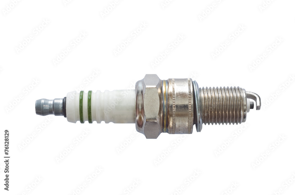 Spark plug isolated on white background Spark plug isolated on white background