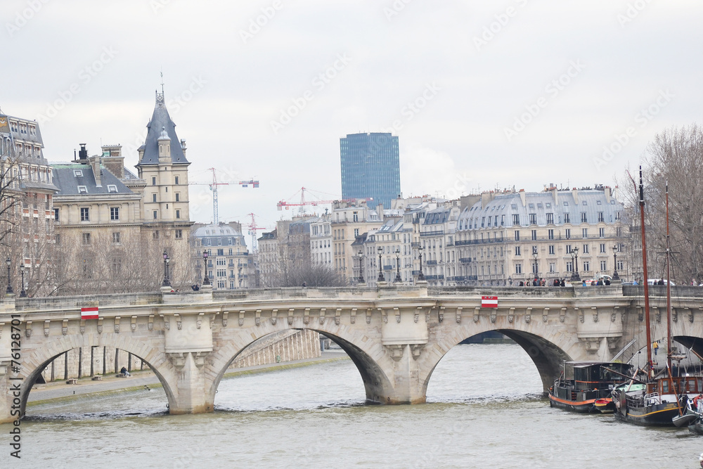 Bridge Pont Neuf across the Seine.