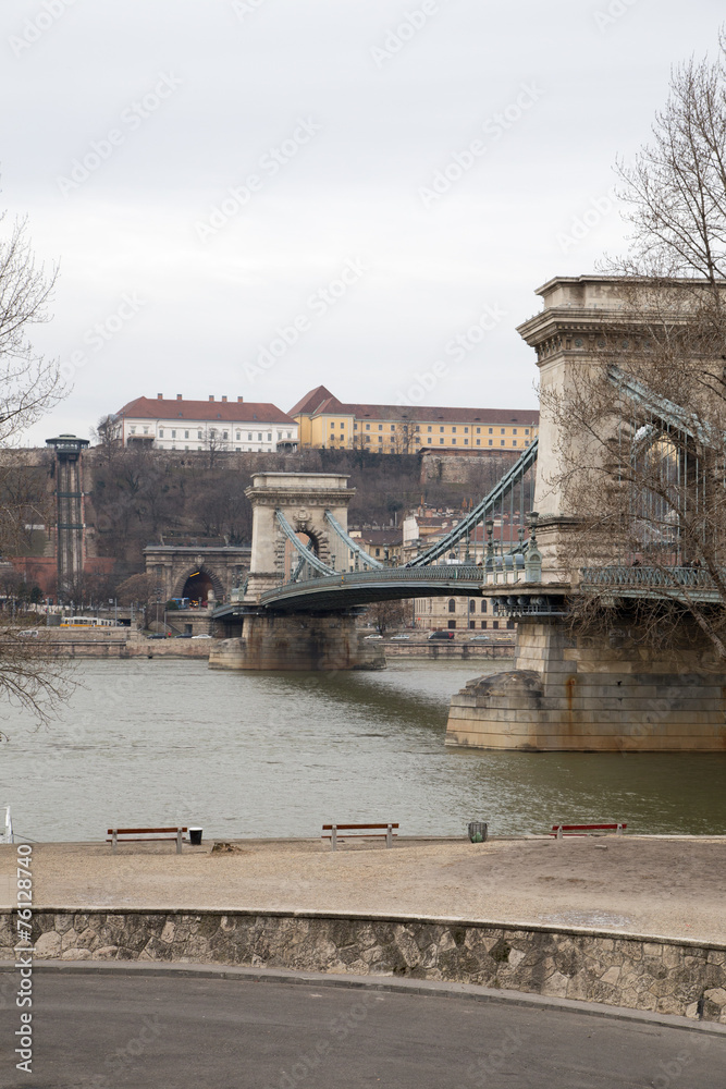 Obraz premium Chain Bridge, Budapest