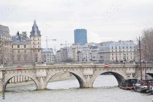 Bridge Pont Neuf across the Seine.