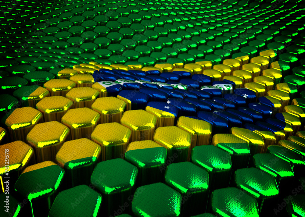 Obraz premium Brasilian background theme - 3D render