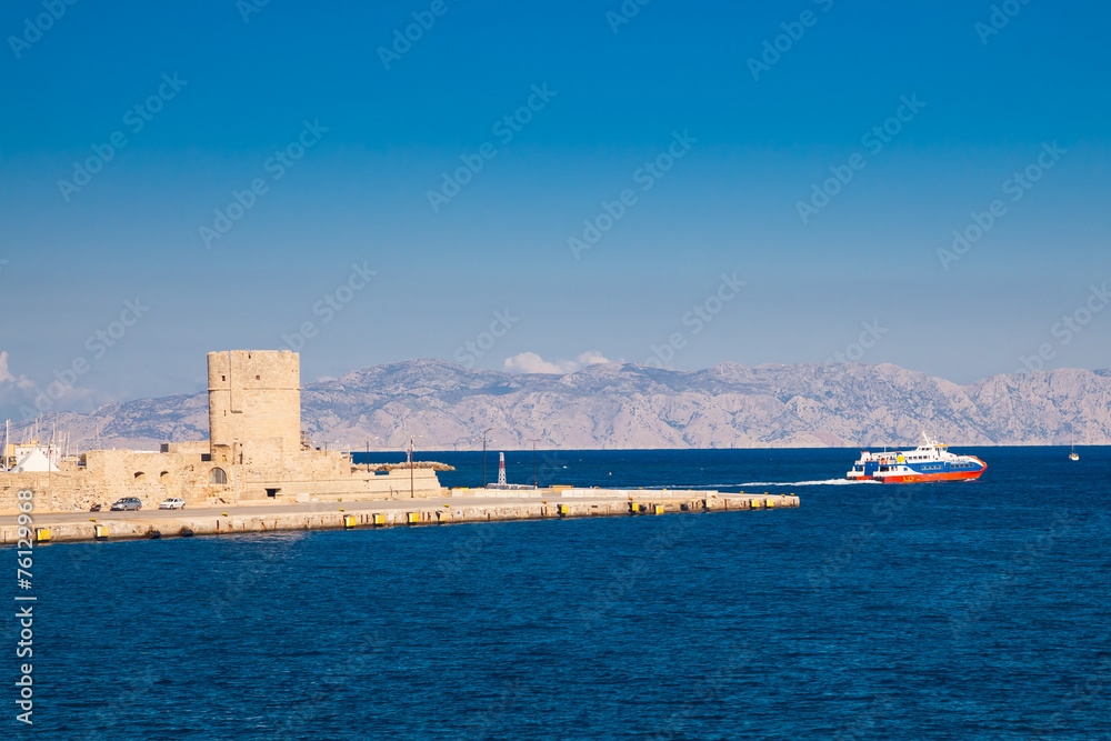 Coast of Rhodes Greece