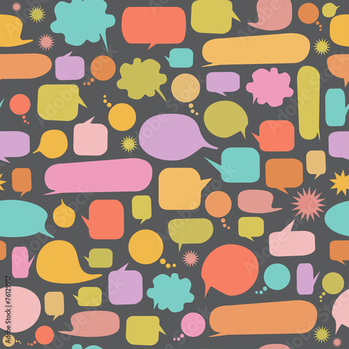 Speech bubbles seamless pattern