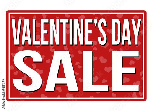 Valentines day sale red sign