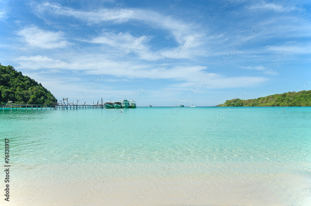 beach and tropical sea in Thailand