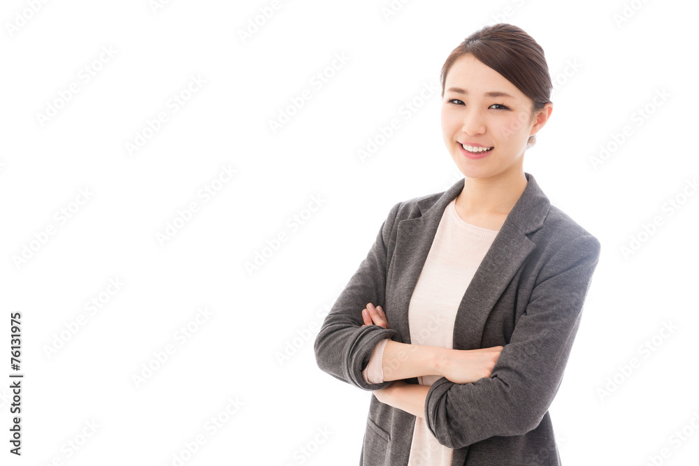 asian businesswoman on white background asian businesswoman on white background