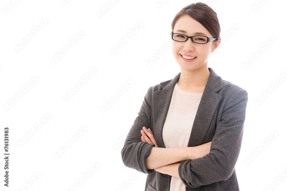 asian businesswoman on white background asian businesswoman on white background