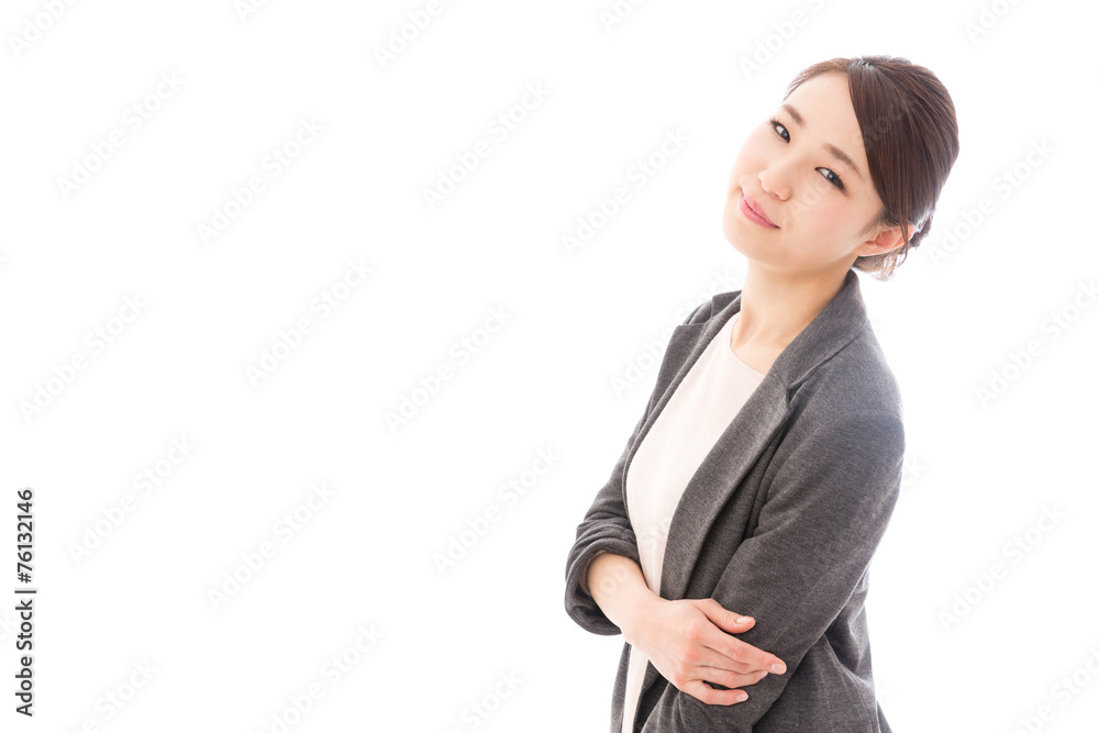 asian businesswoman on white background asian businesswoman on white background