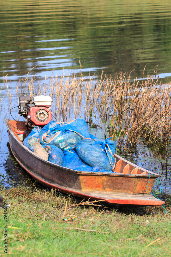 Obraz premium boat of thai fisherman